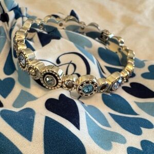Brighton Blue and Silver Kids Bracelet with Heart Bag